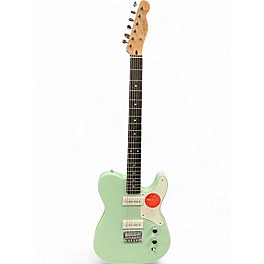 Used Squier Paranormal Baritone Cabronita Telecaster Seafoam Green Solid Body Electric Guitar