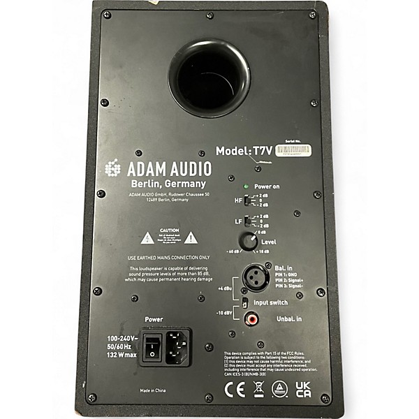 Used Adam Audio Pair T7V Powered Speaker