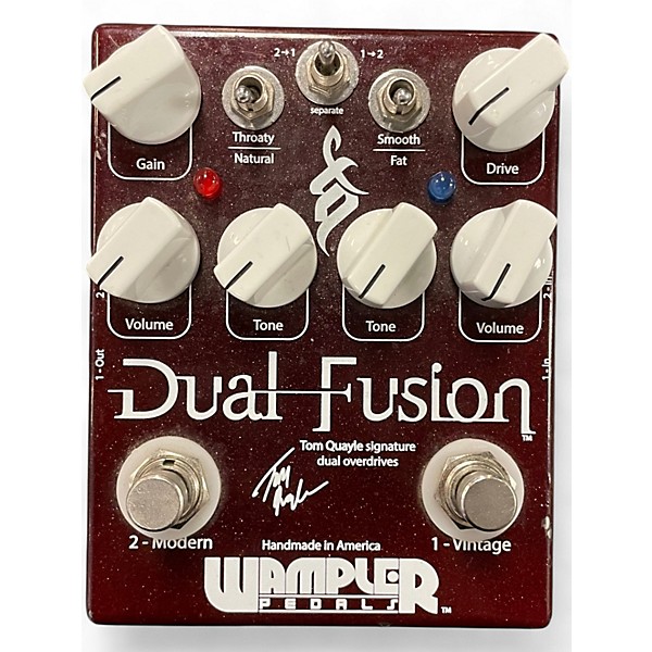 Used Wampler Dual Fusion Tom Quayle Signature Overdrive Effect Pedal