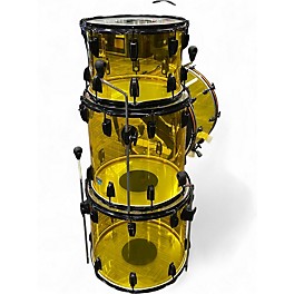 Used Ludwig 4 Piece Vistalite Yellow Drum Kit