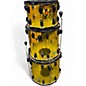 Used Ludwig 4 Piece Vistalite Yellow Drum Kit