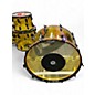 Used Ludwig 4 Piece Vistalite Yellow Drum Kit