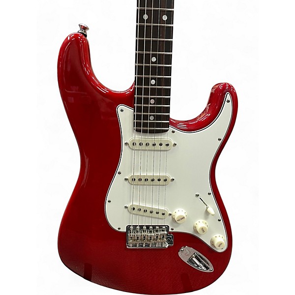 Used 2023 Fender Custom Shop American Custom Stratocaster Crimson Transparent Solid Body Electric Guitar