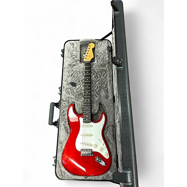 Used 2023 Fender Custom Shop American Custom Stratocaster Crimson Transparent Solid Body Electric Guitar