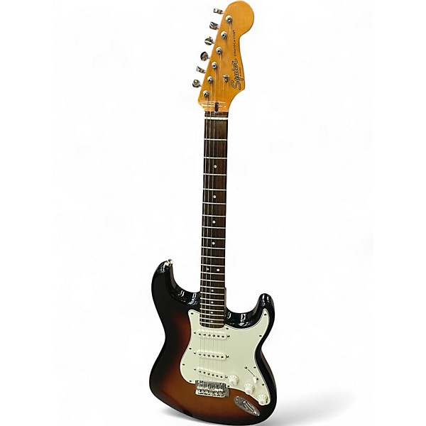 Used Squier Classic Vibe 1960S Stratocaster 3 Color Sunburst Solid Body Electric Guitar