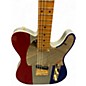 Used Fender Buck Owens Telecaster Red, Silver, Blue Sparkle Solid Body Electric Guitar