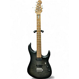 Used Sterling by Music Man JP150FM Trans Black Solid Body Electric Guitar