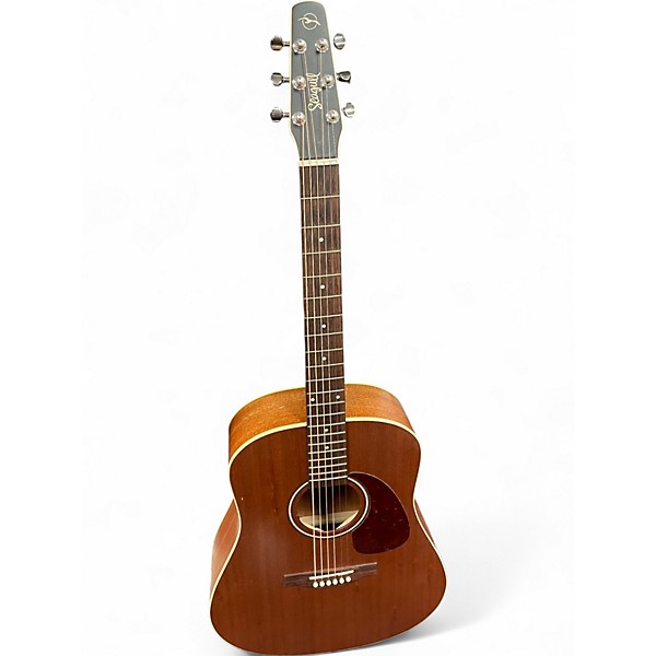 Used Seagull S6 DELUXE Mahogany Acoustic Electric Guitar,Specials : American Fashion Style Bags On Sale