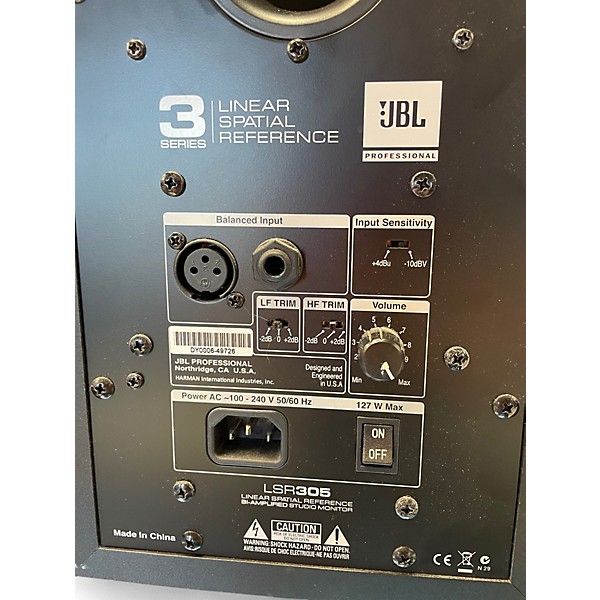 Used JBL LSR305 Pair Powered Monitor