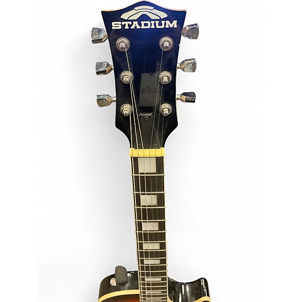 Used Stadium Les Paul Style 2 Tone Sunburst Solid Body Electric Guitar