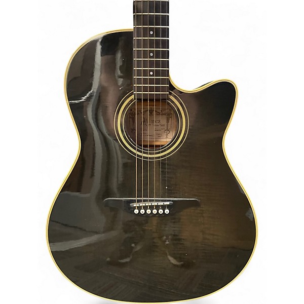 Vintage 1988 Alvarez DY87TBK SMOKE BURST Acoustic Electric Guitar