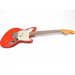 Used 2021 Fender JAG-STANG FIESTA RED Solid Body Electric Guitar