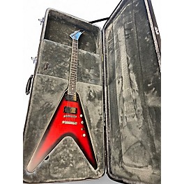 Used Epiphone Dave Mustaine Flying V Prophecy Dark Red Burst Solid Body Electric Guitar