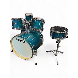 Used TAMA 7 Piece Superstar Classic Turquoise Drum Kit
