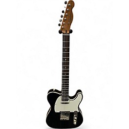 Used Squier Telecaster Custom Black Solid Body Electric Guitar
