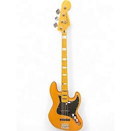 Used Squier Jazz Bass Natural Electric Bass Guitar