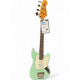 Used Squier Classic Vibe 60's Mustang Bass Surf Green Electric Bass Guitar