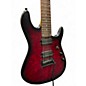 Used Sterling by Music Man JASON RICHARDSON 7 STRING RED BURL Solid Body Electric Guitar