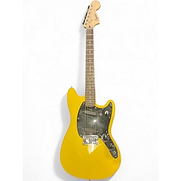 Used Squier Bullet Mustang HH Black and Yellow Solid Body Electric Guitar