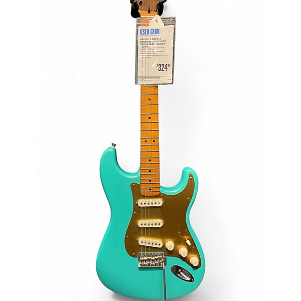 Used 2022 Squier 40TH ANNIVERSARY STRATOCASTER Seafoam Green Solid Body Electric Guitar