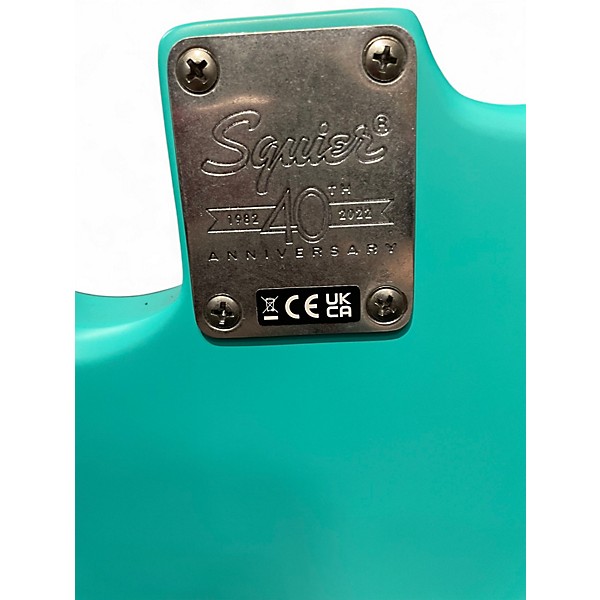 Used 2022 Squier 40TH ANNIVERSARY STRATOCASTER Seafoam Green Solid Body Electric Guitar