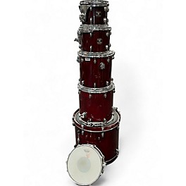 Used Gretsch Drums 6 Piece Catalina Maple Wine Red Drum Kit