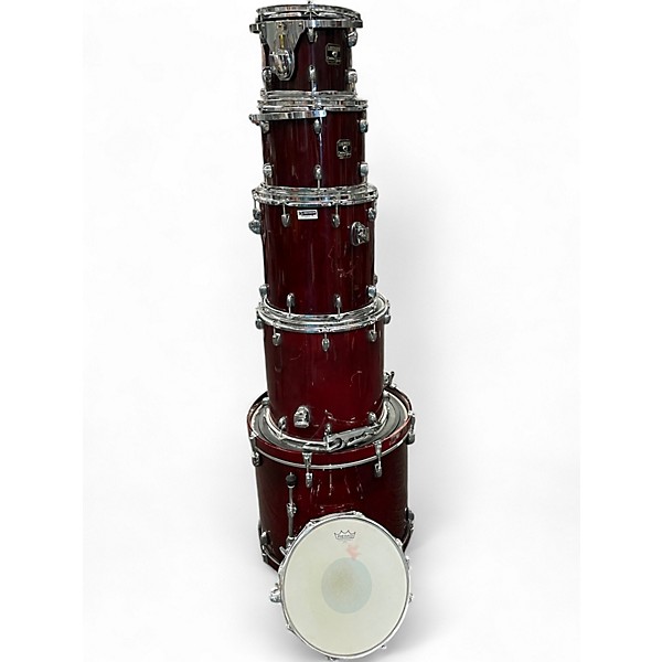 Used Gretsch Drums 6 Piece Catalina Maple Wine Red Drum Kit
