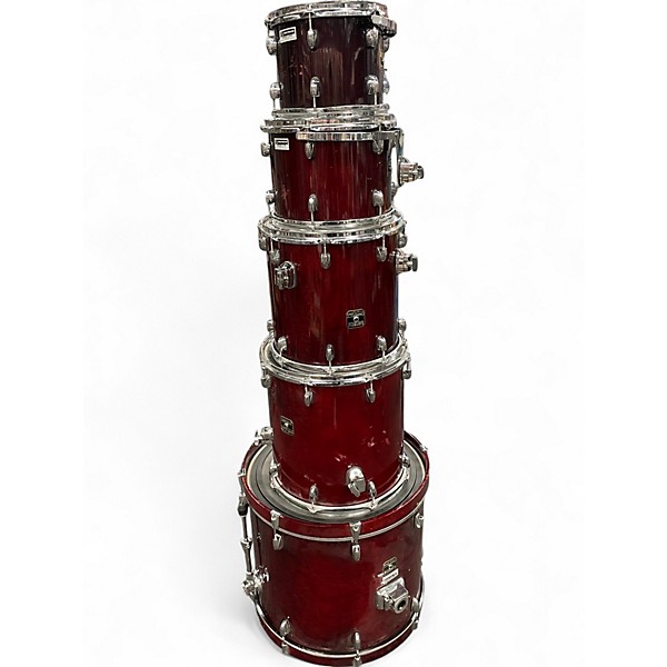 Used Gretsch Drums 6 Piece Catalina Maple Wine Red Drum Kit