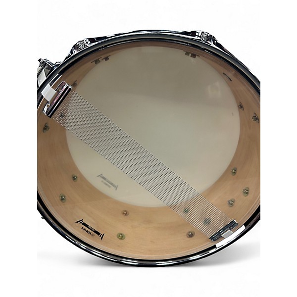 Used Yamaha 14in Recording Custom snare Green Drum