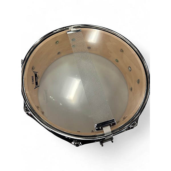 Used Yamaha 14in Recording Custom snare Green Drum