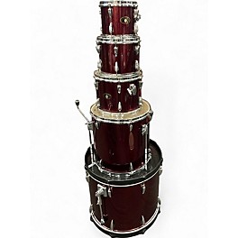 Used TAMA 6 Piece Imperialstar Flat Red Drum Kit