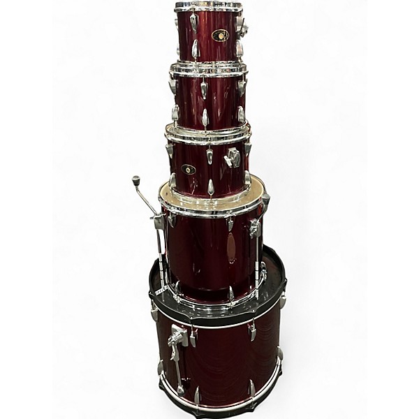 Used TAMA 6 Piece Imperialstar Flat Red Drum Kit