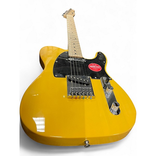 Used Squier Sonic Telecaster Butterscotch Blonde Solid Body Electric Guitar