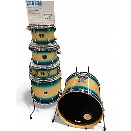 Used TAMA 5 Piece SUPERSTAR CLASSIC Sapphire Fade Lacebark Pine Drum Kit