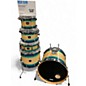 Used TAMA 5 Piece SUPERSTAR CLASSIC Sapphire Fade Lacebark Pine Drum Kit thumbnail