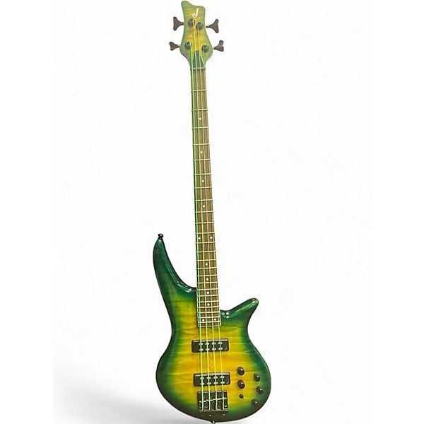 Used Jackson x series spectra amber blue Electric Bass Guitar,Specials : American Fashion Style Bags On Sale