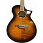 Used Ibanez AEWC400 Amber Sunburst Acoustic Electric Guitar