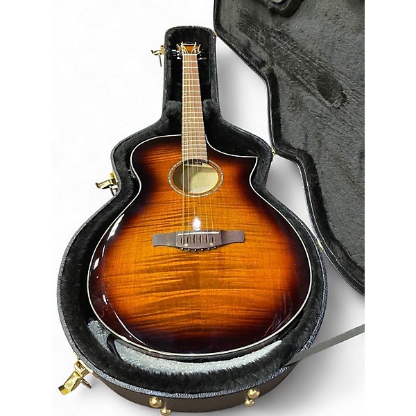 Used Ibanez AEWC400 Amber Sunburst Acoustic Electric Guitar