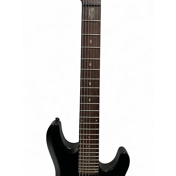 Used Sterling by Music Man John Petrucci JP157 7 String Black Solid Body Electric Guitar