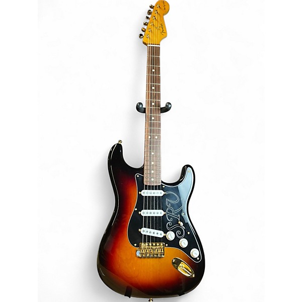 Used Fender Artist Series Stevie Ray Vaughan Stratocaster Sunburst Solid Body Electric Guitar