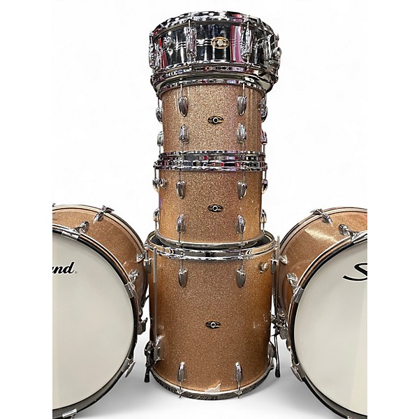 Vintage 1960s Slingerland 6 Piece Duet champagne sparkle Drum Kit