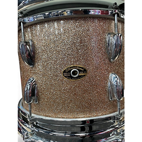 Vintage 1960s Slingerland 6 Piece Duet champagne sparkle Drum Kit