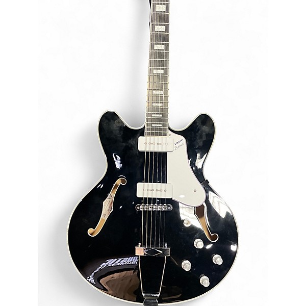 Used VOX BOBCAT Black Hollow Body Electric Guitar