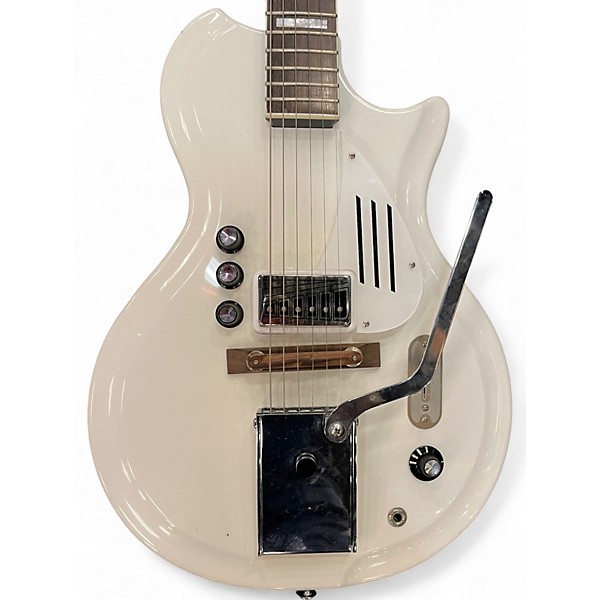 Used Supro WHITE HOLIDAY White Solid Body Electric Guitar