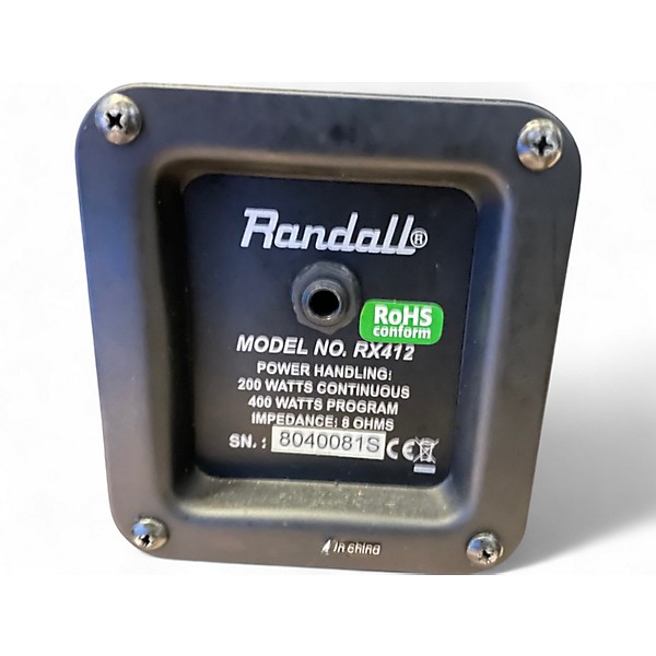 Used Randall rx412 Guitar Cabinet