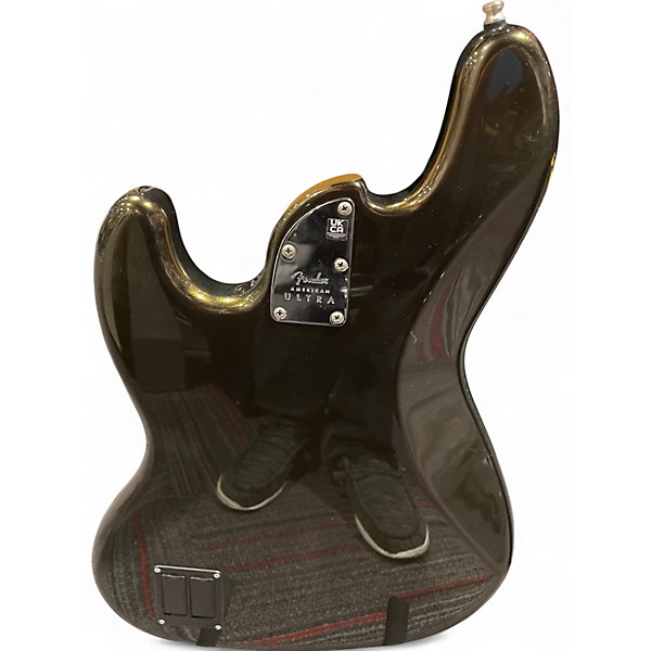 Used 2021 Fender American Ultra Jazz Bass Texas Tea Electric Bass Guitar