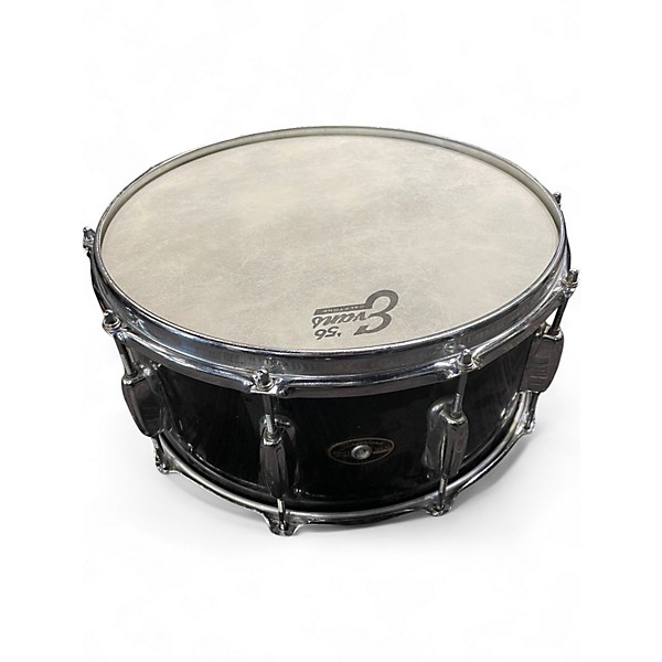 Used Slingerland 14in taiwan snare Black Drum