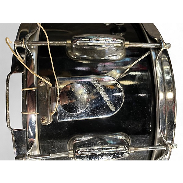 Used Slingerland 14in taiwan snare Black Drum
