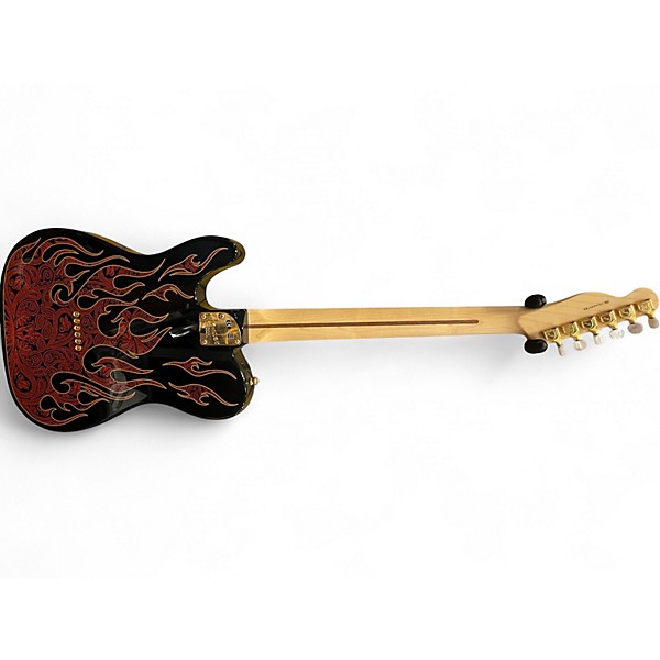Used Fender Artist Series James Burton Telecaster RED PAISLEY Solid Body Electric Guitar