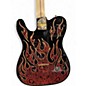 Used Fender Artist Series James Burton Telecaster RED PAISLEY Solid Body Electric Guitar